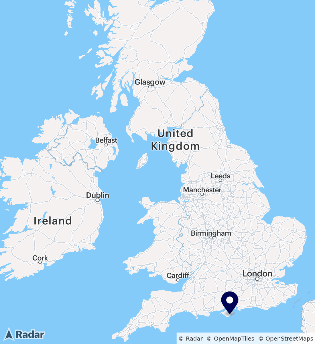 Skydive Isle of Wight map