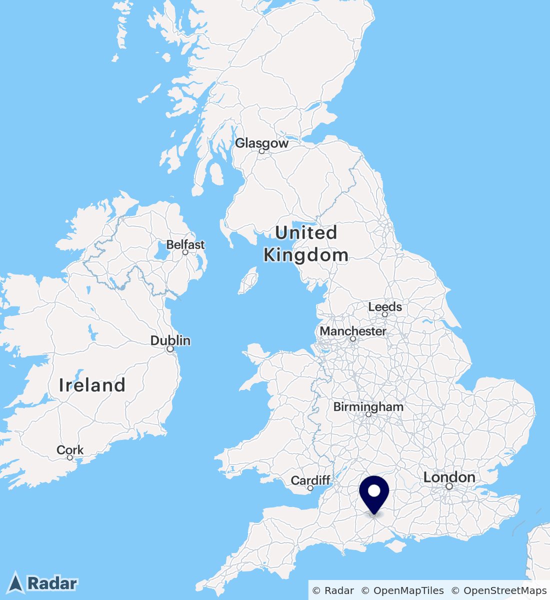 Sailsbury - Go Skydive map