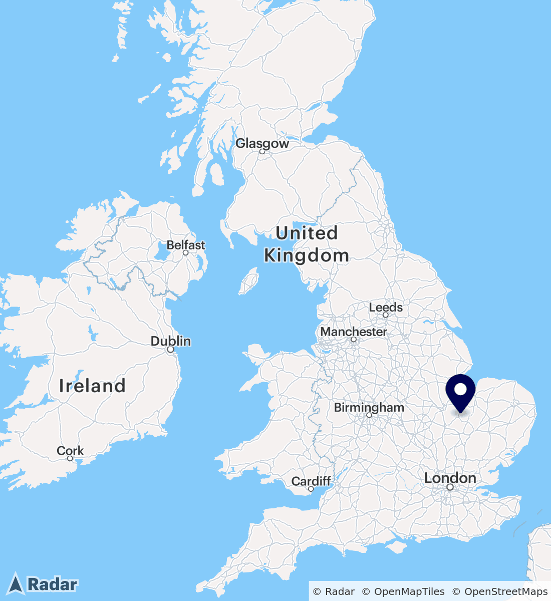 Skydive Chatteris Club map