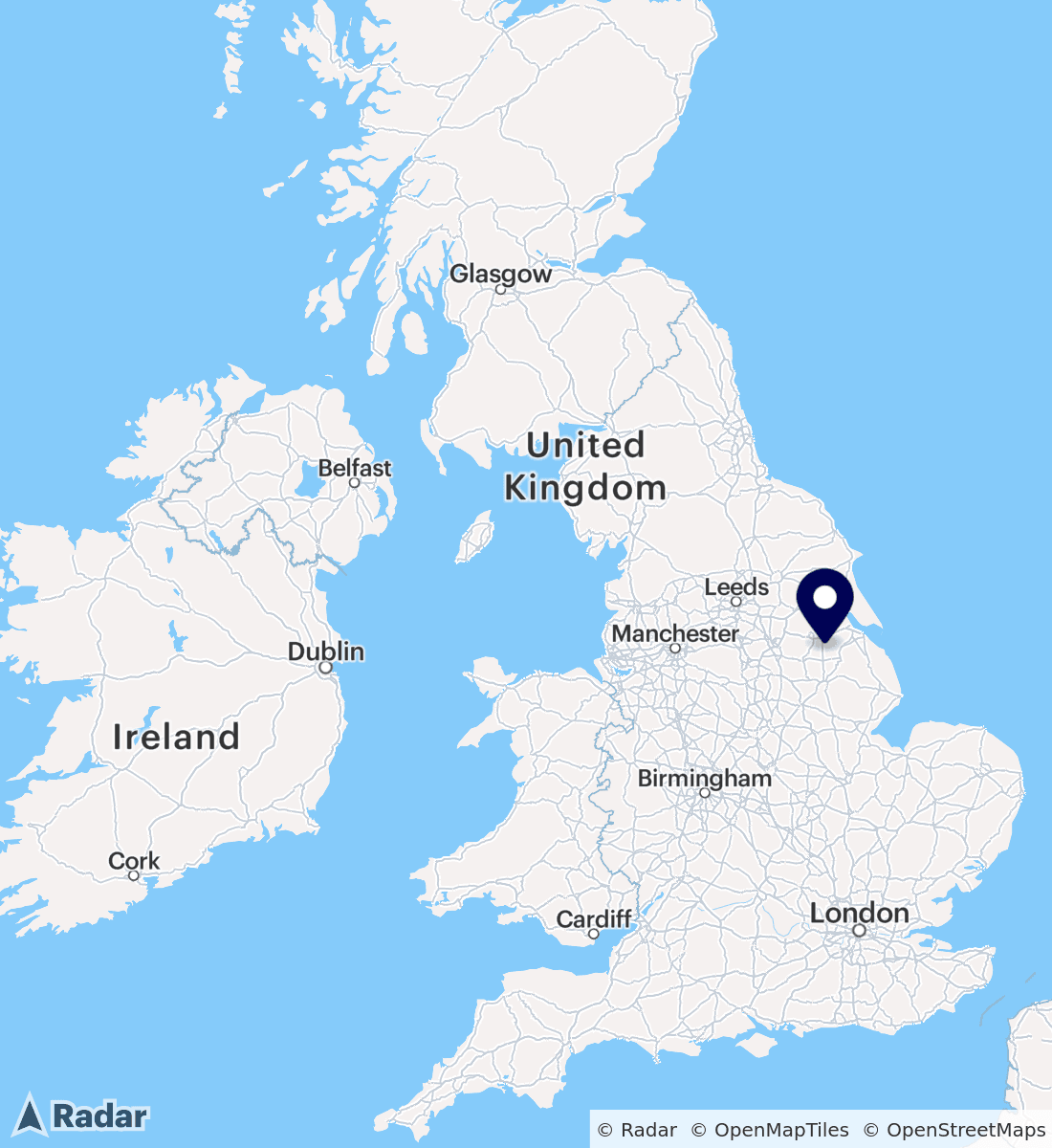 Skydive Hibaldstow map