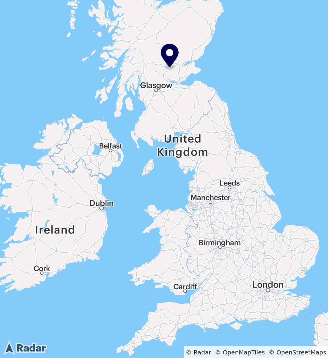 Skydive Strathallan map